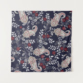 traditional Indian paisley pattern タペストリー (正面(横))