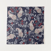 traditional Indian paisley pattern タペストリー (正面)