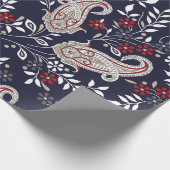 traditional Indian paisley pattern ラッピングペーパー (角)