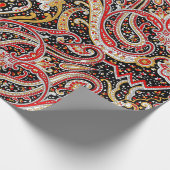traditional indian paisley pattern ラッピングペーパー (角)