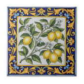 Traditional Italian Majolica Lemon タイル (正面)