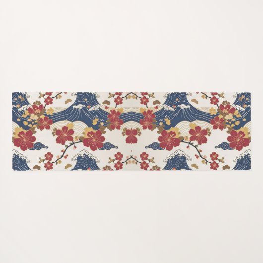 Traditional Japanese Kimono Pattern ヨガマット (裏面(横))