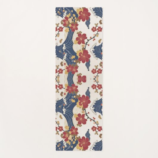 Traditional Japanese Kimono Pattern ヨガマット (正面)