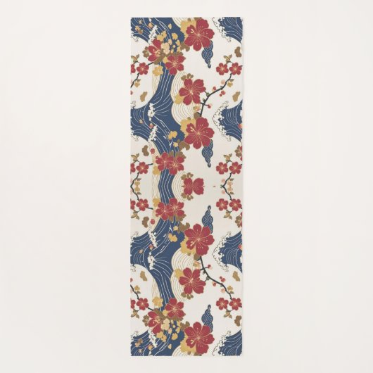 Traditional Japanese Kimono Pattern ヨガマット (裏面)