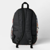 Traditional Japanese Kimono Pattern Backpack プリントバックパック (裏面)