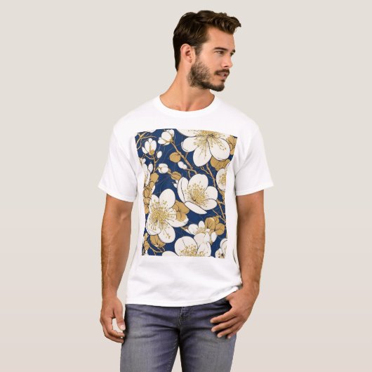 Traditional Japanese Pattern Design 0007 Tシャツ (正面フル)