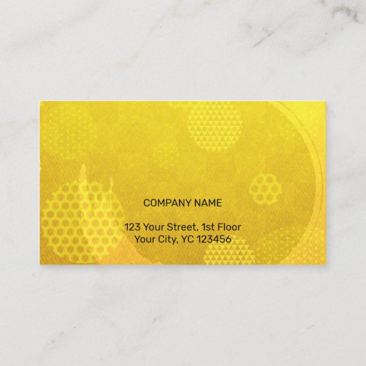 Traditional Japanese pattern Modern art gold 名刺 (裏面)