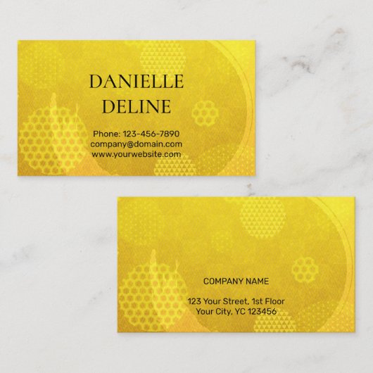 Traditional Japanese pattern Modern art gold 名刺 (正面/裏面)