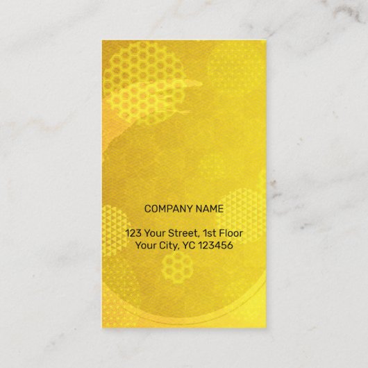 Traditional Japanese pattern Modern art gold 名刺 (裏面)