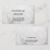 Traditional Japanese pattern Modern art silver 名刺 (正面/裏面)