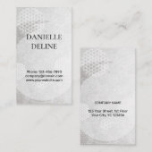 Traditional Japanese pattern Modern art silver 名刺 (正面/裏面)