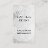 Traditional Japanese pattern Modern art silver 名刺 (正面)