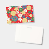 Traditional Japanese Patterns バッジ (正面&裏面)