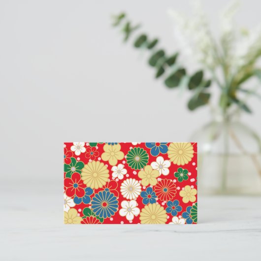 Traditional Japanese Patterns 名刺 (スタンド正面)