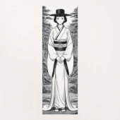traditional kimono girl woman hat manga ヨガマット (正面)