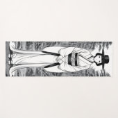 traditional kimono girl woman hat manga ヨガマット (正面(横))