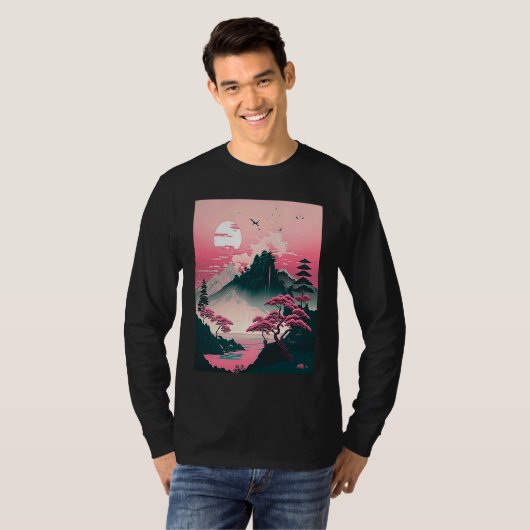Traditional Landscape Japan  1 Tシャツ (正面フル)