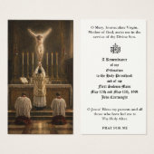 Traditional Latin Mass Ordination Remembrance (正面&裏面)