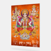 Traditional Laxmi Mata Poster アクリルサイン (傾斜)