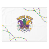 Traditional Mari Gras colored mask テーブルクロス (正面(横))