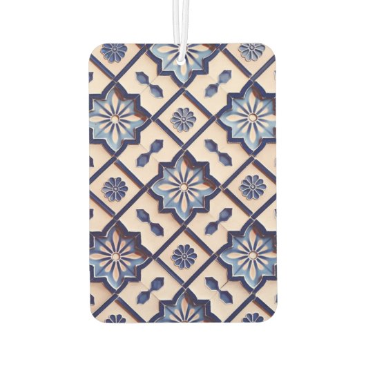 Traditional Moroccan Ceramic Pattern Air Freshener カーエアーフレッシュナー (裏面)