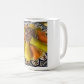 Traditional Moroccan Couscous Plate Illustration コーヒーマグカップ (正面右)