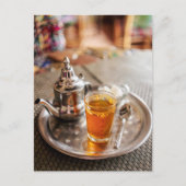 Traditional Moroccan Mint Tea Travel Photo ポストカード (正面)