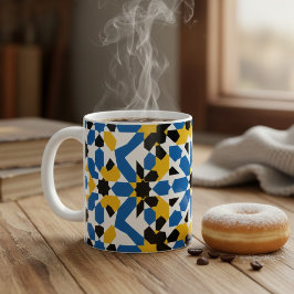 Traditional Moroccan Zellige Geometric Pattern  コーヒーマグカップ
