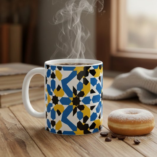 Traditional Moroccan Zellige Geometric Pattern  コーヒーマグカップ