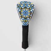 Traditional Moroccan Zellige Mosaic Geometric ゴルフヘッドカバー (正面)