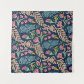 Traditional Mughal Allover Designart,pattern,flora タペストリー (正面(横))