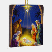 Traditional Nativity Holy Family セラミックオーナメント (右)