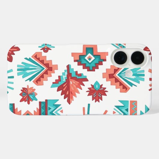 TRADITIONAL NAVAJO INDIAN ART Case-Mate iPhoneケース (裏面 (横))
