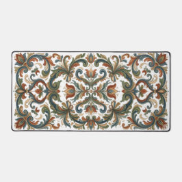 Traditional Norwegian Rosemaling Floral Art Custom デスクマット