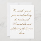 Traditional Norwegian Rosemaling Wedding Invitatio 招待状 (裏面)