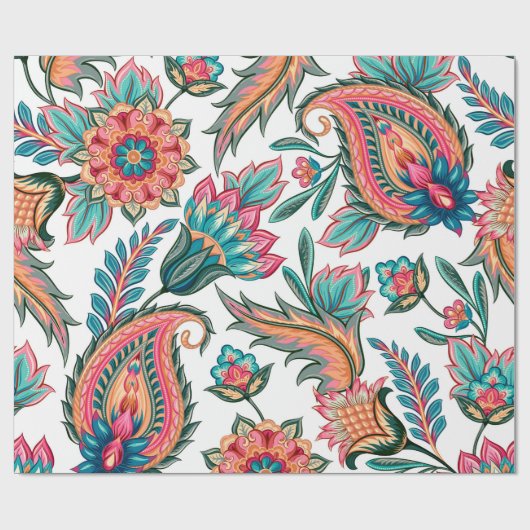 Traditional oriental seamless paisley pattern. Vin ラッピングペーパー (フラット)