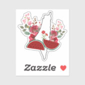 Traditional Palestine elements in palestine map シール (シート)