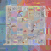 Traditional Patchwork Geometric Gift Wrap シール (正面)