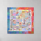 Traditional Patchwork Geometric Home Decor キャンバスプリント (正面)