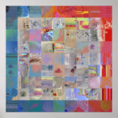 Traditional Patchwork Geometric Home Decor ポスター (正面)