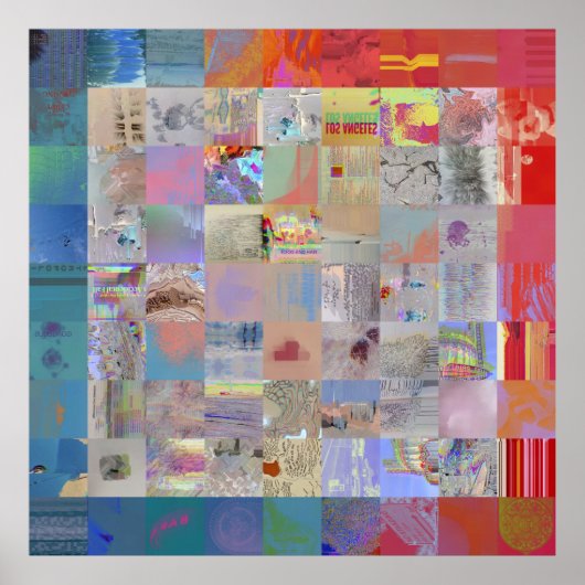 Traditional Patchwork Geometric Home Decor ポスター (正面)