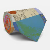 Traditional Patchwork Geometric Pattern ネクタイ (ロール)