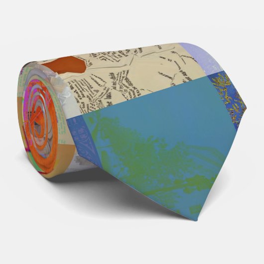 Traditional Patchwork Geometric Pattern ネクタイ (ロール)