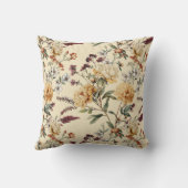 Traditional Peony Vintage Botanical Pattern クッション (裏面)