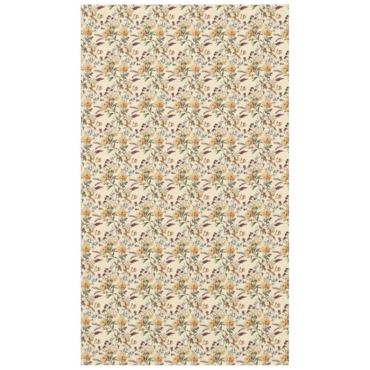 Traditional  Peony Vintage Botanical Pattern テーブルクロス (正面)