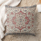 Traditional Persian Anatolian Red Octagonal Floral クッション (ブランケット)
