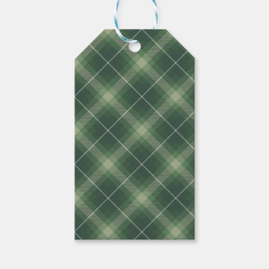 Traditional plaid in green. ギフトタグ (正面)