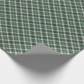 Traditional plaid in shades of  green ラッピングペーパー (角)