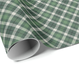 Traditional plaid in shades of  green ラッピングペーパー