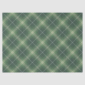 Traditional plaid in shades of  green 薄葉紙 (正面)